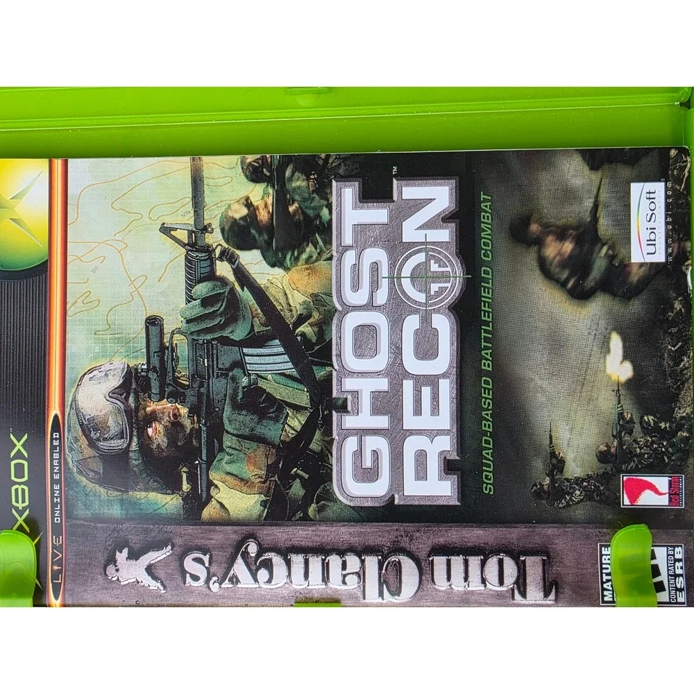 Tom Clancy Xbox Game Lot Ghost Recon 1 & 2 Rainbow Six 3 Splinter Cell‎ Bundle